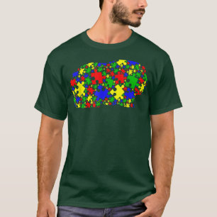Grappige Cavia Puzzel Dieren Liefhebber Autisme Be T-shirt