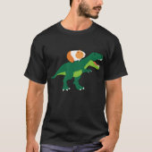 Grappige cavia rijden dinosaurus t-shirt (Voorkant)