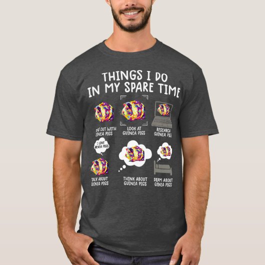 grappige cavia shirt dingen die ik doe in mijn res (Voorkant)