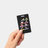 Grappige Cavia Yoga Badge (Handheld)