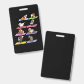 Grappige Cavia Yoga Badge (Voor- en achterkant)