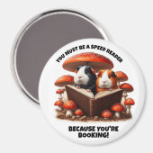 Grappige cavia's die onder rode paddenstoelen leze magneet (Voorkant / Achterkant)