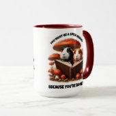 Grappige cavia's die onder rode paddenstoelen leze mok (Voorkant rechts)