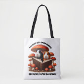 Grappige cavia's die onder rode paddenstoelen leze tote bag (Voorkant)