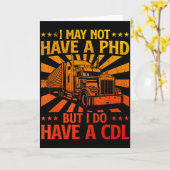 Grappige Cdl-vrachtwagendesign voor mannen vrouwen Kaart (Gele Bloem)