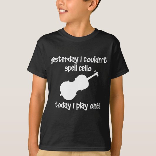 grappige cello t-shirt (Voorkant)