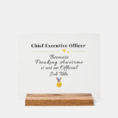 Grappige CEO Acryl Bord (Voorkant)