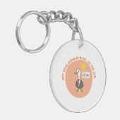 Grappige CEO Duck - Business Boss Gift Idee Sleutelhanger (Voorkant Links)
