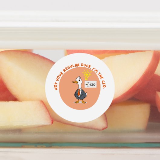 Grappige CEO Duck Labels (Aangebracht)