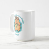 Grappige CEO van Nietsdoen Capybara Douane Maatwer Koffiemok (Voorkant links)