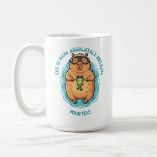 Grappige CEO van Nietsdoen Capybara Douane Maatwer Koffiemok