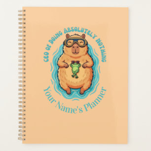 Grappige CEO van Nietsdoen Capybara Kikker Notitie Planner