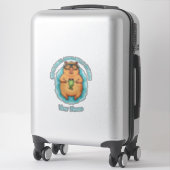 Grappige CEO van Nietsdoen Capybara Kikker Sticker (Koffer)