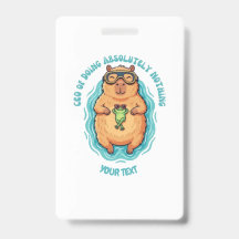 Grappige CEO van Nietsdoen Capybara Op Maat