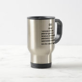 Grappige CFO-definitiegeschenken voor mannen en vr Reisbeker (Voorkant rechts)