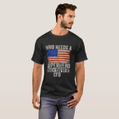 Grappige CFO Superheld T-shirt voor Mannen Pap (Voorkant volledig)