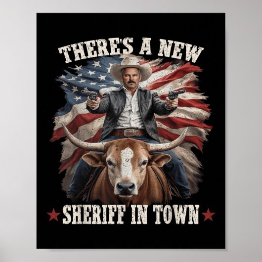 Grappige Chad Bianco Cowboy Bianco voor California Poster (Voorkant)