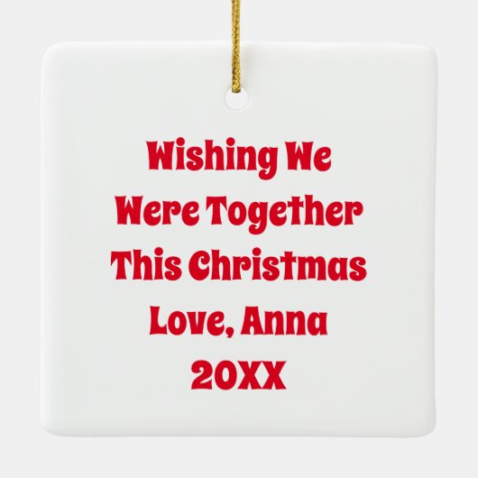 Grappige chagrijnige elf kerst keramisch ornament (Achterkant)