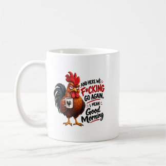 Grappige Chagrijnige Haan Goedemorgen Koffiemok –