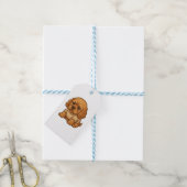 Grappige Chagrijnige Hond Persoonlijk Geschenk Cus Cadeaulabel (Met Touw)