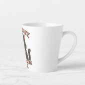 Grappige Chagrijnige Kat Latte Mok (Rechts)