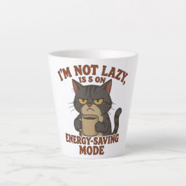 Grappige Chagrijnige Kat Latte Mok