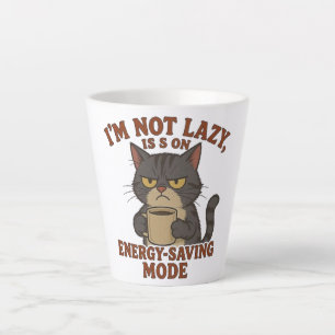 Grappige Chagrijnige Kat Latte Mok