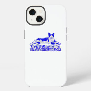 Grappige chagrijnige kat meme voor katteneigenaren iPhone 13 hoesje