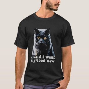 Grappige chagrijnige kat meme voor katteneigenaren t-shirt
