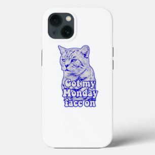 Grappige chagrijnige kat meme voor kattenliefhebbe Case-Mate iPhone case