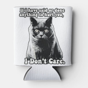 Grappige chagrijnige kat meme voor kitten personen blikjeskoeler