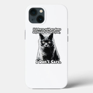 Grappige chagrijnige kat meme voor kitten personen Case-Mate iPhone case