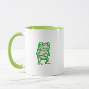 Grappige Chagrijnige Kikker Koffie Maandag Ochtend Mok