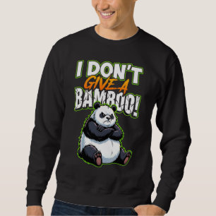 Grappige Chagrijnige Panda Geeft Geen Bamboe Trui
