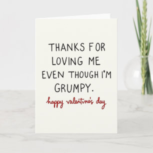 Grappige Chagrijnige Valentijnsdagkaart Kaart