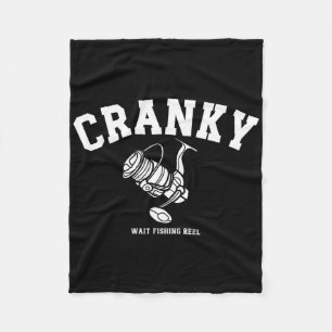 Grappige Chagrijnige Visrol Grappen Humor Vissers Fleece Deken