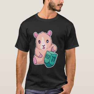 Grappige Chanoeka Hamster Guinee Varken Joodse Cha T-shirt