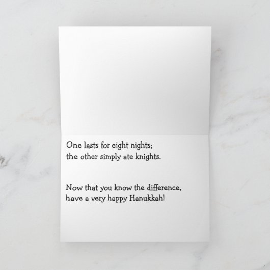 Grappige Chanoeka Kaart (Binnen)