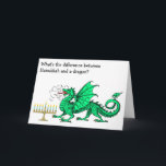 Grappige Chanoeka Kaart<br><div class="desc">Deze kaart viert Chanoeka met een grappig Chanoeka raadsel! Het is nergens beschikbaar, maar hier op Eric's Fun Factory in Zazzle.</div>