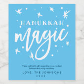 Grappige Chanoeka Magic | Buurman Client Gift en Wijn Etiket (Enkel label)