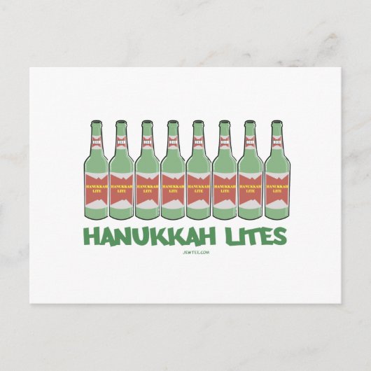 GRAPPIGE CHANUKAH HANUKKAH LIETEN GESCHENKEN FEESTDAGENKAART (Voorkant)