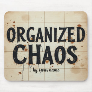 Grappige Chaos Citaat Student Planner Sjabloon Muismat