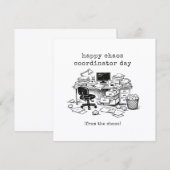 Grappige Chaos Coördinator Dag Admin Assistent Feestdagenkaart (Voorkant / Achterkant)