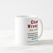 Grappige Chaos Coördinator Definitie Kantoor Medew Koffiemok (Voorkant rechts)