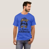 Grappige Chaos Coördinator Luipaard Rommelige Knot T-shirt (Voorkant volledig)