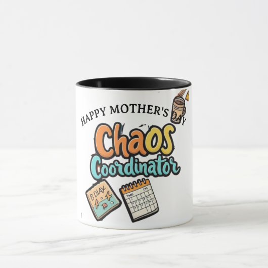 Grappige Chaos Coördinator Mom Life Moederdag Mok (Midden)