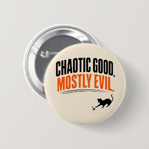 Grappige Chaotisch Goede Meestal Kwaadaardige Zwar Ronde Button 5,7 Cm
