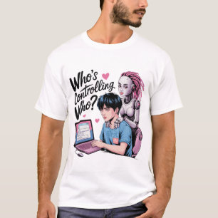 Grappige Chatbot Companion Ai Memes Controlerende T-shirt
