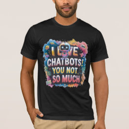 Grappige Chatbot-memes metgezel Ik hou van chatbot T-shirt