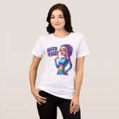 Grappige Chatbot-memes metgezellen Glitch Please Tri-Blend Shirt (Voorkant volledig)